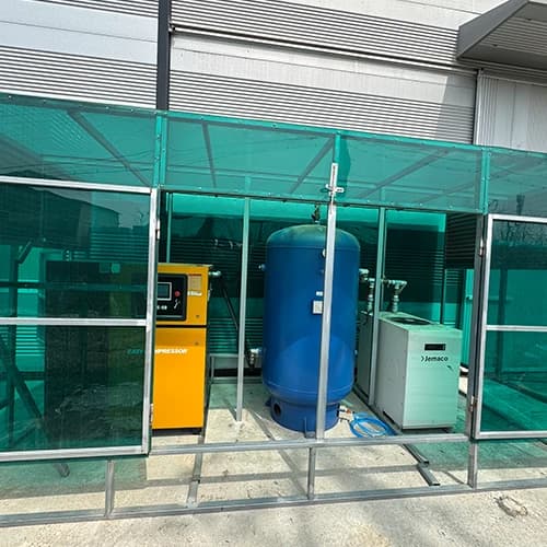 경기도 포천시 가공 현장의 50HP 콤프레셔