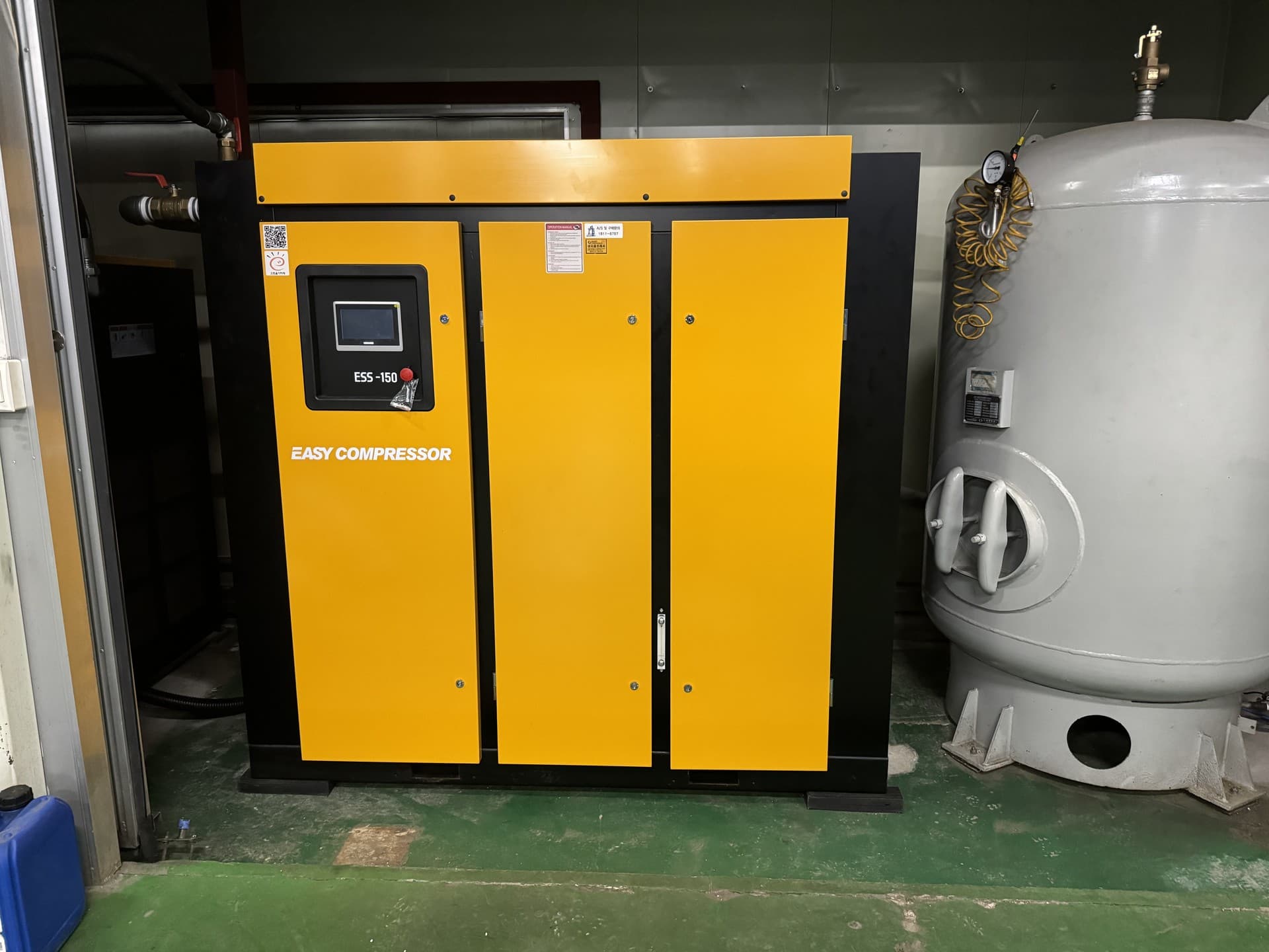 충청남도 아산시 자동차부품 현장의 150HP 콤프레셔